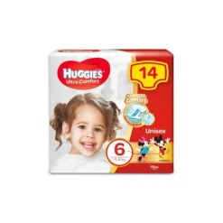 Huggies Ultra Comfort Base Pannolini Taglia 6 (15-30Kg) 14 pezzi