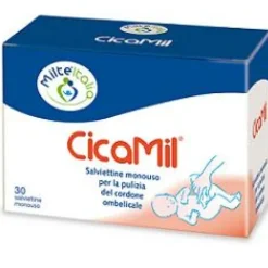 Humana Cicamil Salviettine Monouso Pulizia Cordone Ombellicale 30 Pezzi