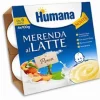 Humana Merenda al Latte Gusto Pesca 4 x 100 ml