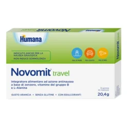 Humana Novomit Travel 12 Gomme - Integratore Anti Nausea