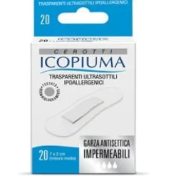 Icopiuma Cerotti Trasparenti Misura Media 20 Pezzi