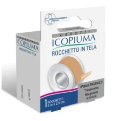 Icopiuma Cerotto Rocchetto in Tela Ipoallergenico cm 2,5 x 5 m