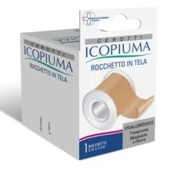 Icopiuma Cerotto Rocchetto in Tela Ipoallergenico cm 5 x 5 m
