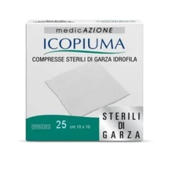 Icopiuma Compresse di Garza Idrofila 10 x 10 cm 25 pezzi