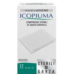 Icopiuma Compresse di Garza Idrofila 36 x 40 cm 12 pezzi