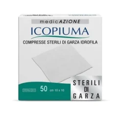 Icopiuma Compresse di Garza Idrofila 10 x 10 cm 50 pezzi