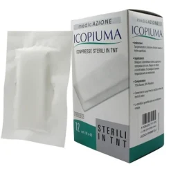 Icopiuma Compresse di Garza Sterili in TNT 18 x 40 cm 12 pezzi