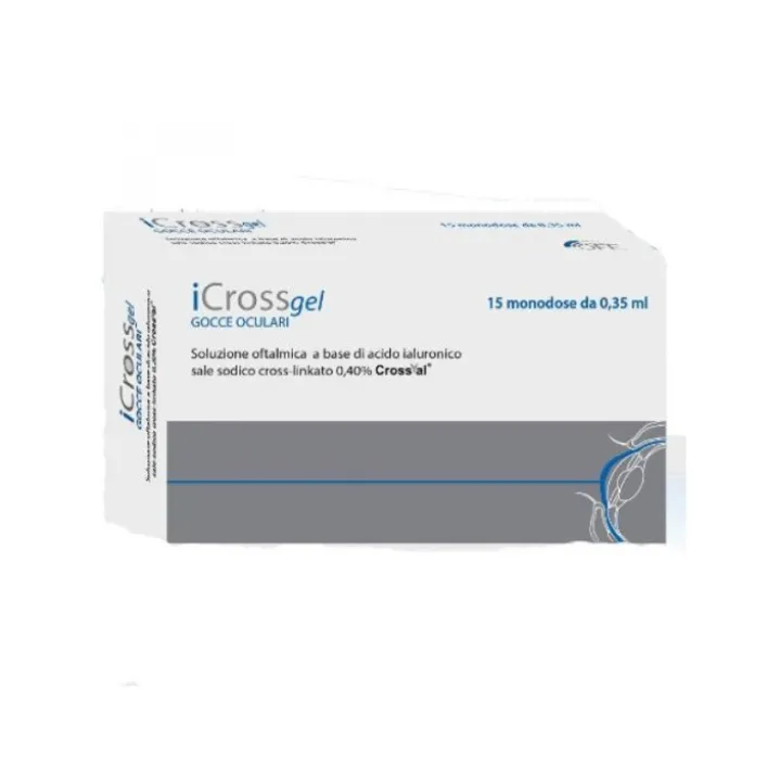 iCross Gel Gocce Oculari Lubrificanti 15 Flaconcini Monodose