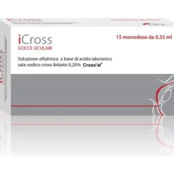iCross Gocce Oculari Lubrificanti 15 Flaconcini Monodose