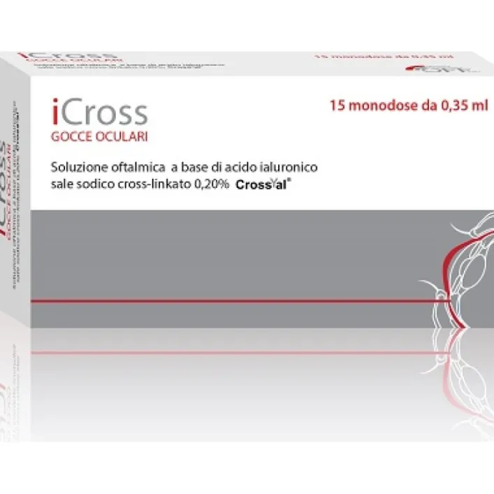 iCross Gocce Oculari Lubrificanti 15 Flaconcini Monodose