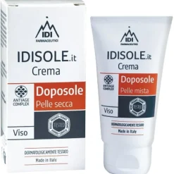 IdiSole Solare Crema Doposole Pelle Secca 50 ml
