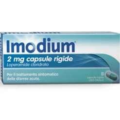 Imodium 2 mg Loperamide Antidiarroico 8 Capsule Rigide