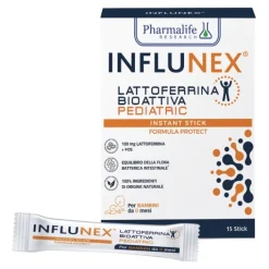 Influnex Lattoferrina Pediatric 15 stick - Integratore Alimentare