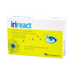 Irireact Collirio Monodose 10 Flaconcini - Farmaco da Banco per Allergie Oculari