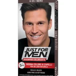 Just for Men Shampoo Colorante per Uomo Nero 30 ml