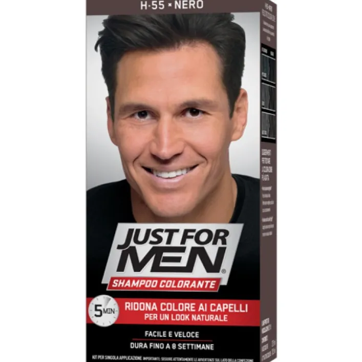 Just for Men Shampoo Colorante per Uomo Nero 30 ml