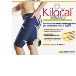 Kilocal Panty Pantal Pantaloncini Drenanti Blu Taglia XL