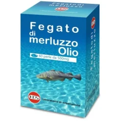 Kos Olio di Fegato di Merluzzo 60 Perle - Integratore di EPA e DHA