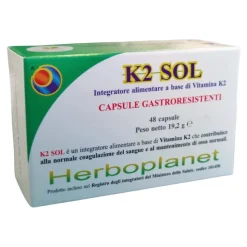 K2 Sol Herboplanet 48 capsule - Integratore Vitamina K2