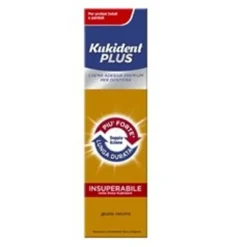 Kukident Plus Doppia Azione Crema Adesiva Protesi Dentaria 40 grammi