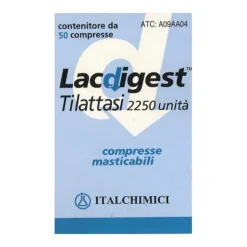 Lacdigest Tilattasi 2250 Unita' 50 Compresse Masticabili