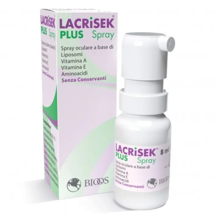 Lacrisek Plus Spray Soluzione Oftalmica Lubrificante 8 ml
