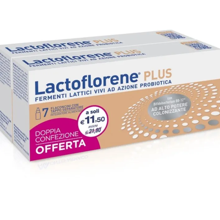 Lactoflorene Plus Bipack 7 + 7 Flaconcini - Integratore Alimentare Fermenti Lattici