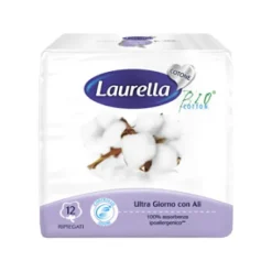 Laurella Assorbenti in Cotone Ultra con Ali Giorno 12 pezzi