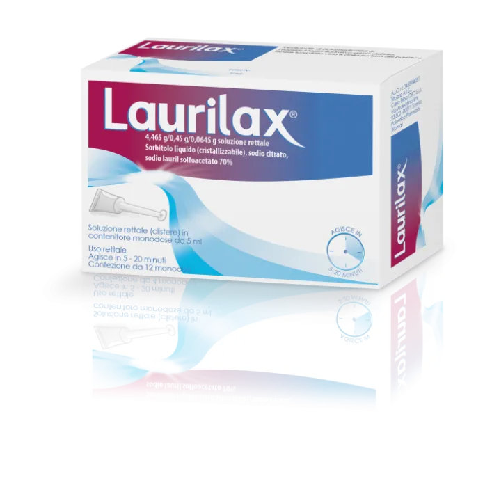 Laurilax Soluzione Rettale 12 Flaconcini Monodose
