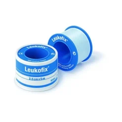 Leukofix Cerotto Rocchetto Trasparente per Fissaggio Cannule 5 m x 2,5 cm