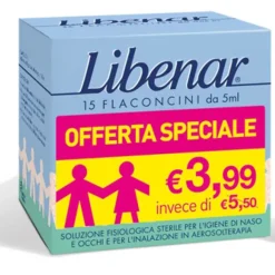 Libenar Soluzione Fisiologica Sterile 15 Flaconcini