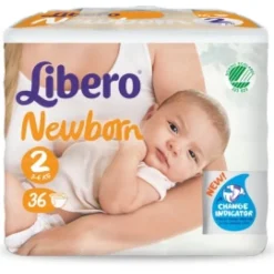 Libero NewBorn Taglia 2 Pannolini 36 Pezzi