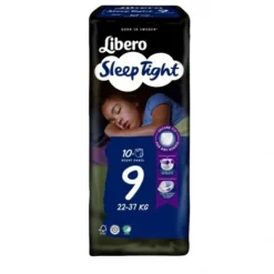 Libero Sleeptight Mutandina Assorbente Notte Misura 9 22-37 kg 10 Pezzi
