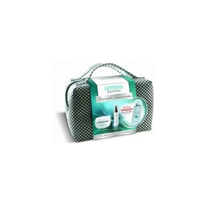 Lichtena Trousse Crema Idratante Ricca con Gel Contorno Occhi e Acqua micellare