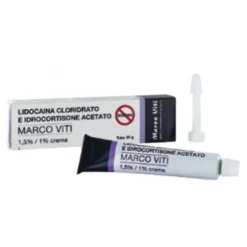 Lidocaina Cloridrato e Idrocortisone Acetato Viti 1,5% / 1% Crema Tubo 30 grammi