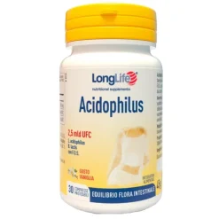 Longlife Acidophilus 30 Tavolette Masticabili - Integratore Flora Intestinale
