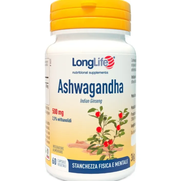 Longlife Ashwagandha 60 Capsule - Integratore Rilassante