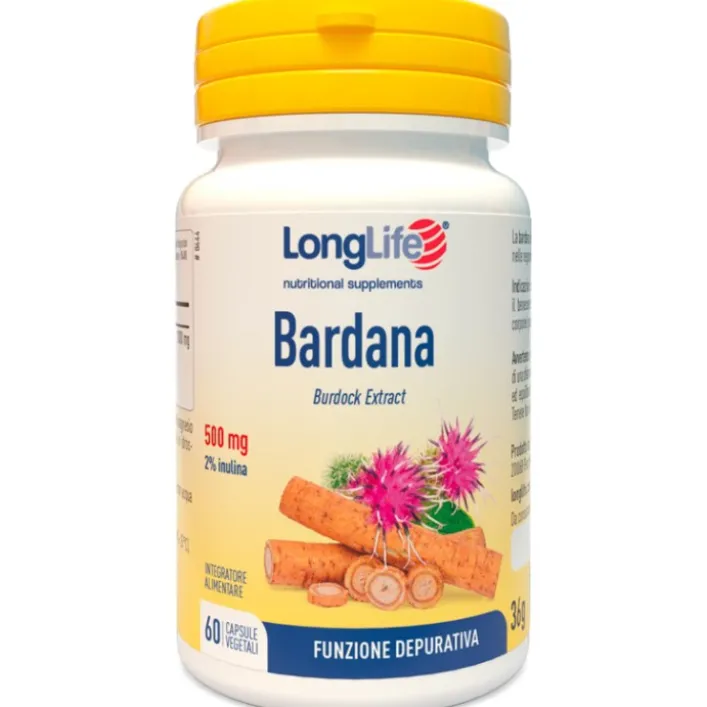 Longlife Bardana 60 Capsule Vegetali - Integratore Funzione Depurativa