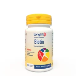 Longlife Biotin 900 mcg 100 compresse - Integratore Vitamina B Complex
