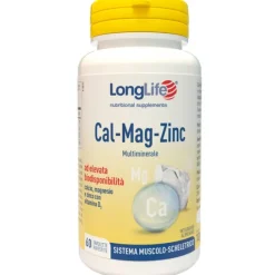 Longlife Cal Mag Zinc 60 Compresse - Integratore Ossa