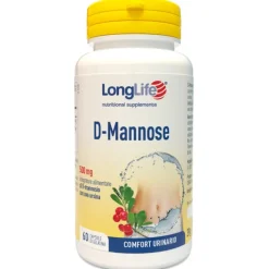 Longlife D - Mannose 60 Capsule - Integratore Vie Urinarie