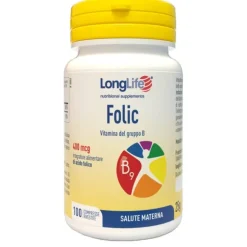Longlife Folic 100 Compresse - Integratore Acido Folico