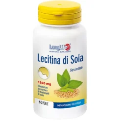 Longlife Lecitina di Soia 60 Perle - Integratore per il Colesterolo