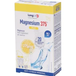 LongLife Magnesium 375 Fizz 20 Compresse - Integratore Magnesio e Stanchezza