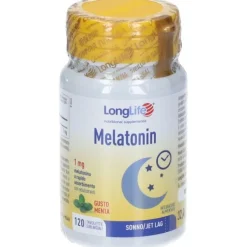 Longlife Melatonin 1 mg 120 Tavolette - Integratore Sonno e JetLag