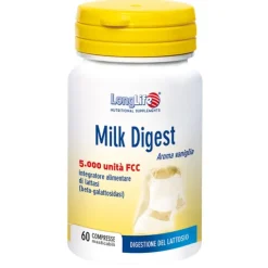 Longlife Milk Digest 60 Capsule - Integratore di Lattasi