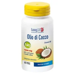 Longlife Olio di Cocco 60 Capsule - Integratore Trofismo Cutaneo
