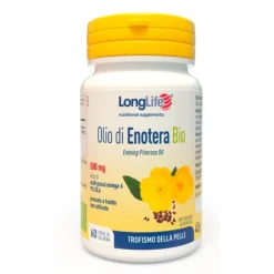 Longlife Olio di Enotera Bio 60 Perle - Integratore Trofismo Cutaneo