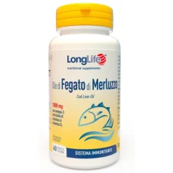 Longlife Olio di Fegato di Merluzzo 60 Perle - Integratore Difese Immunitarie