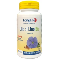 Longlife Olio di Lino Bio 50 Perle - Integratore Colesterolo